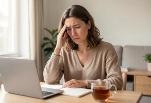 Morning Stress Contributing to Puffiness