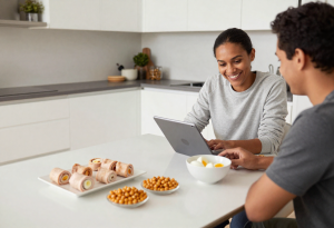 high protein snacks - Person planning and enjoying high protein snacks for weight loss