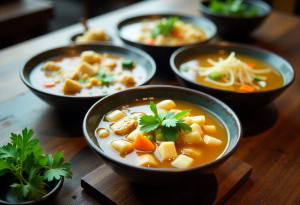 Warm soups and broths that may help relieve sinus congestion