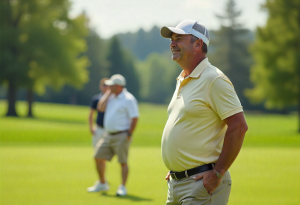 Male belly fat caused by hormonal changes and lifestyle factors