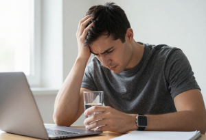 Drinking water to relieve and prevent dehydration-related headaches