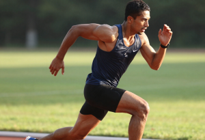 Person doing high-intensity exercise to naturally boost growth hormone levels