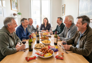 what is reflux - People enjoying foods and drinks that can trigger acid reflux